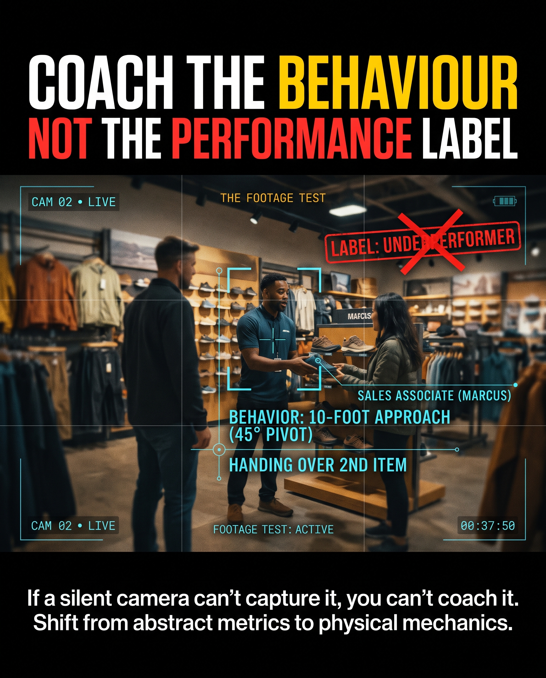 Coach the Behavior